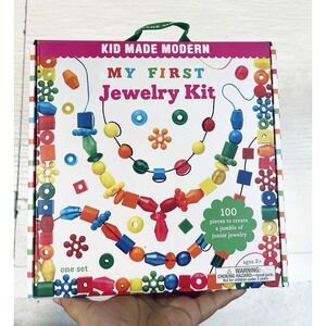 Kids Made Modern My First Jewelry Kit, Craft Kit, 100 Pcs (455) Girls Gift Fun